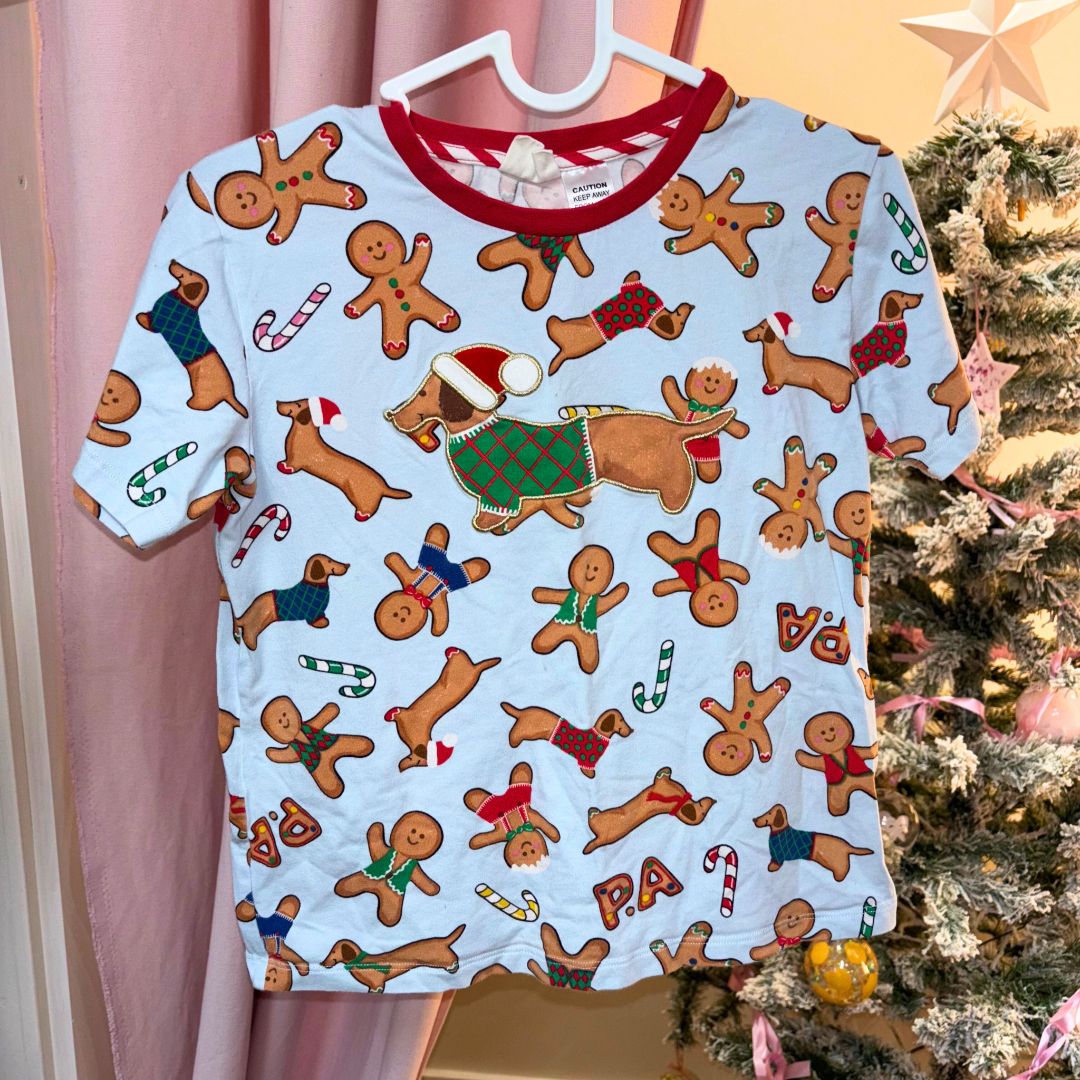 Peter Alexander Xmas PJ Top - Size 8