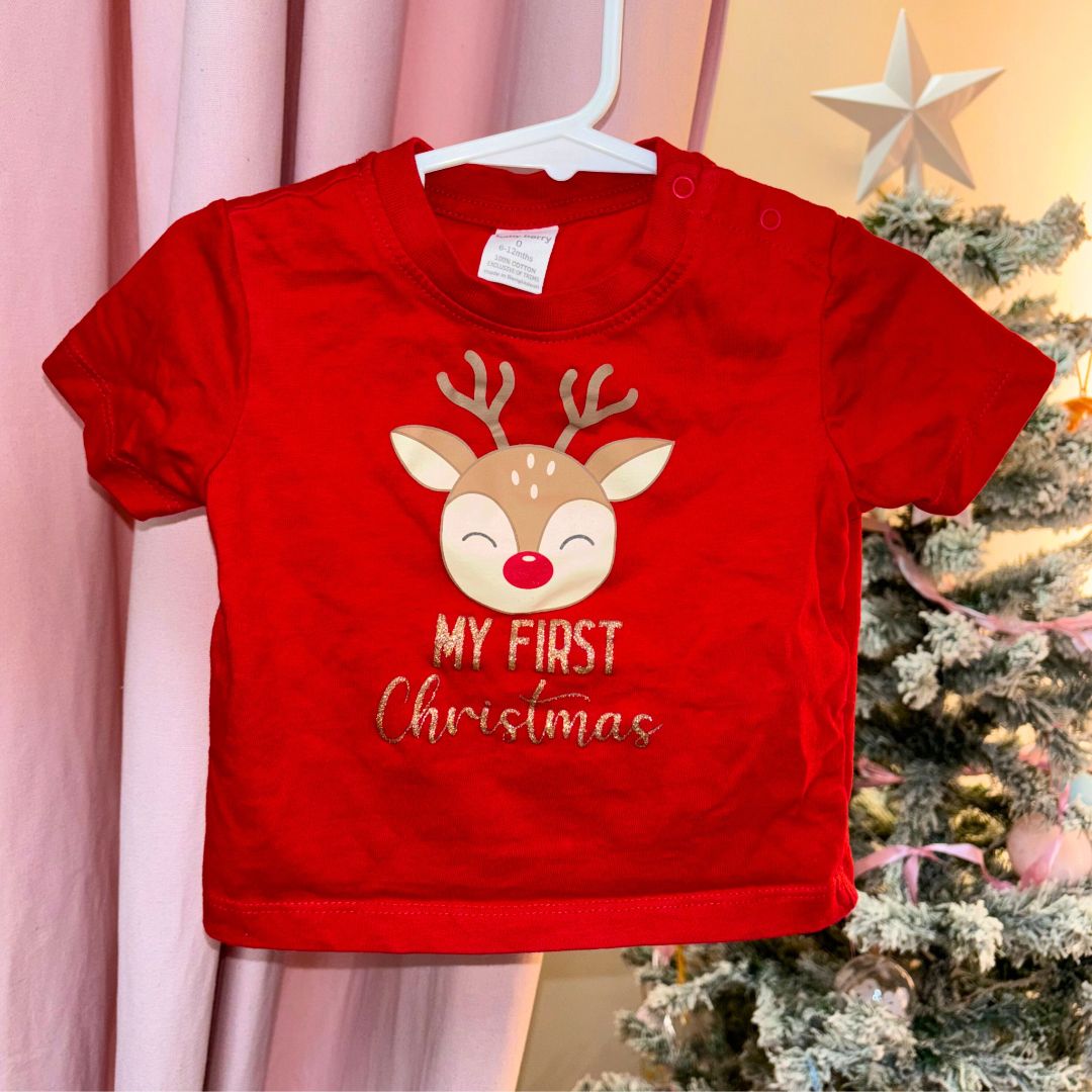 Baby Berry Xmas Tee - Size 0