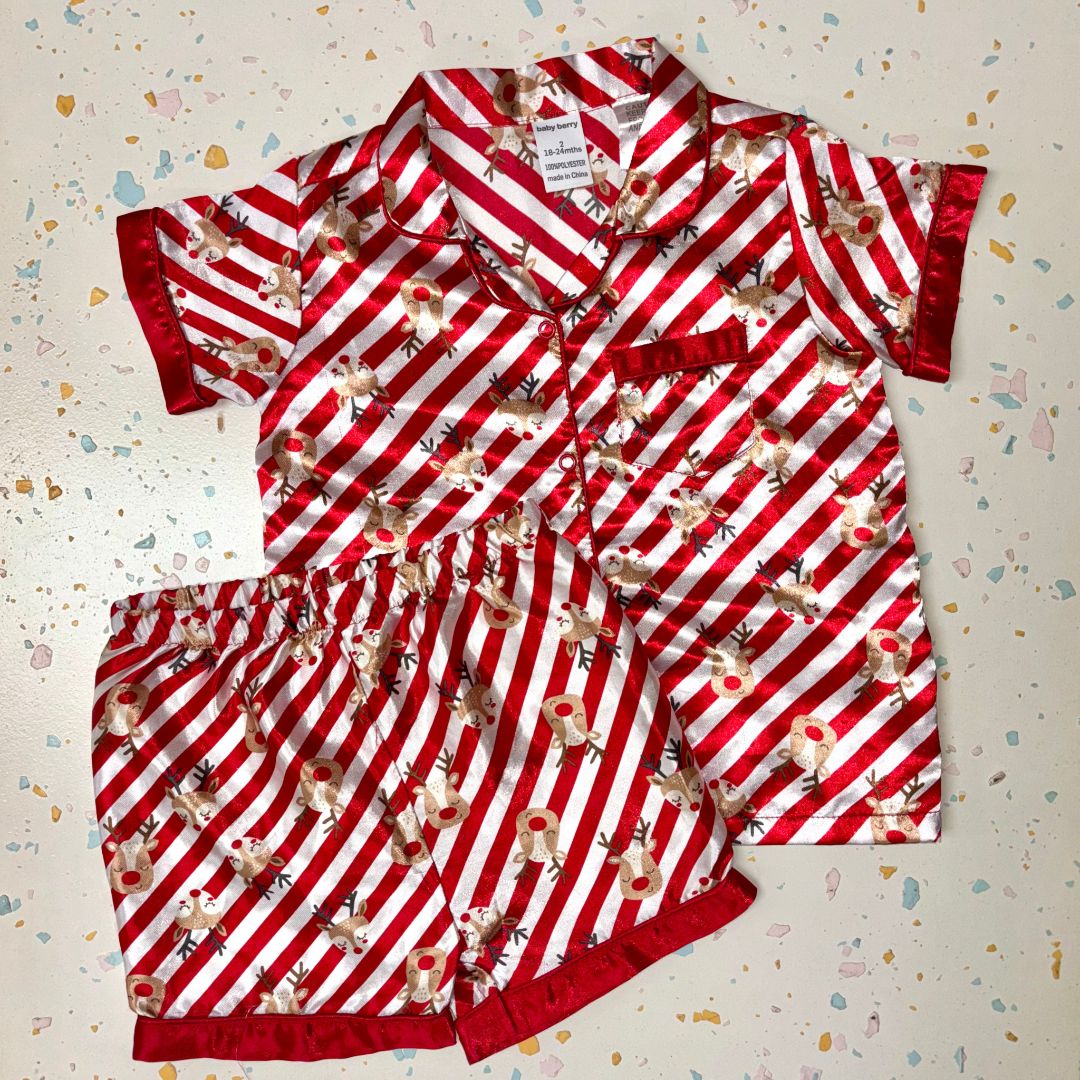 Baby Berry Xmas PJ Set - Size 2