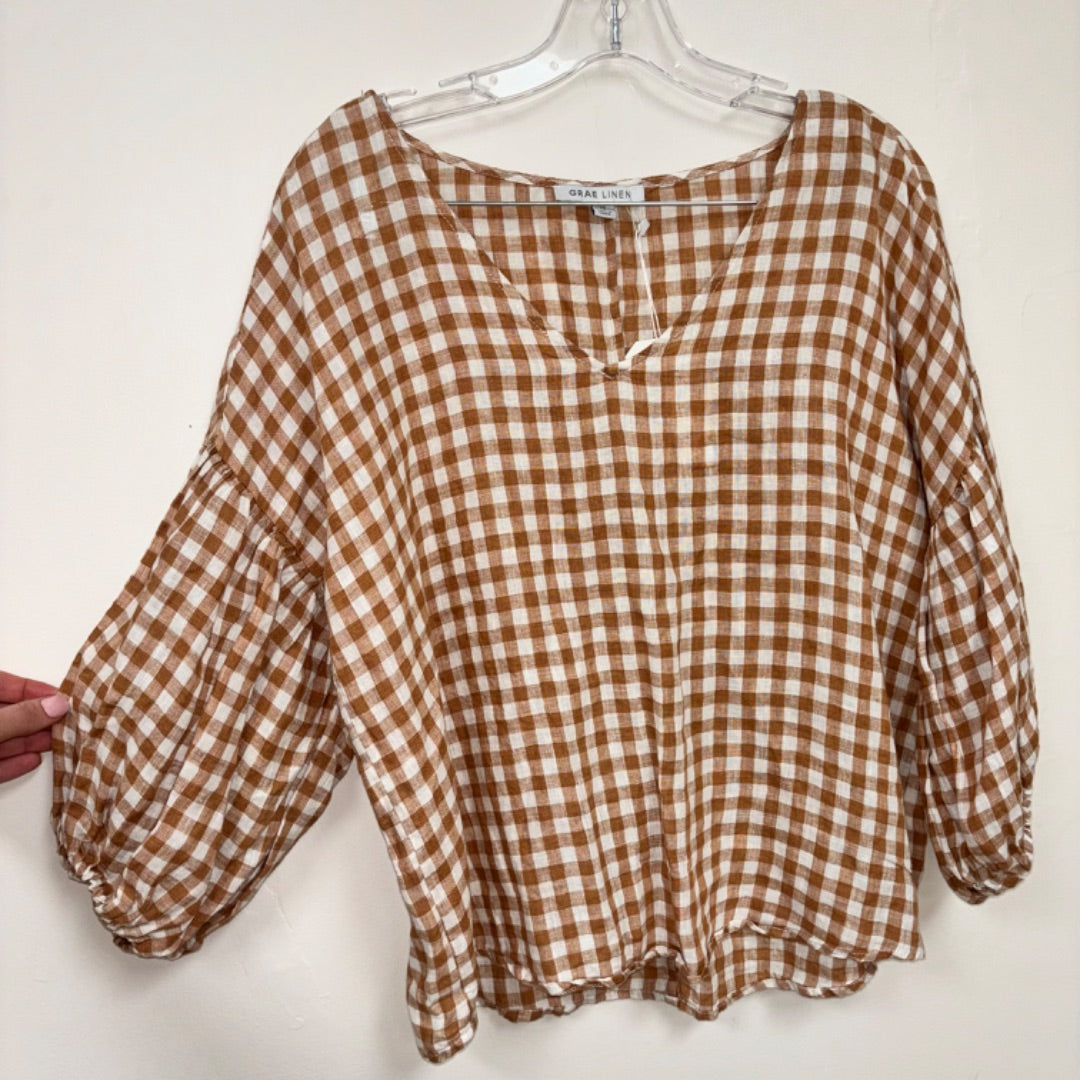 Grae Linen Top - Size 10