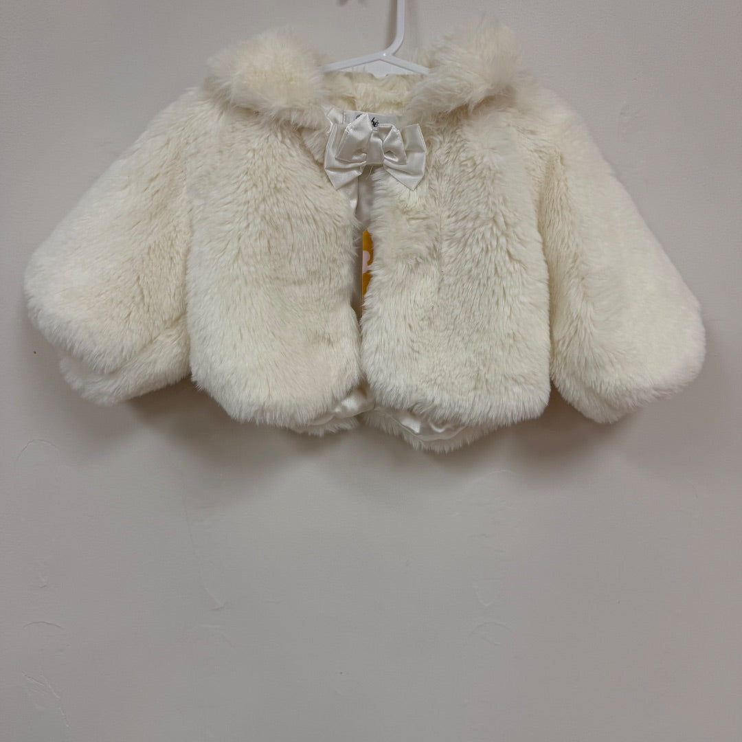 Bebe Fluffy Coat - Size 1