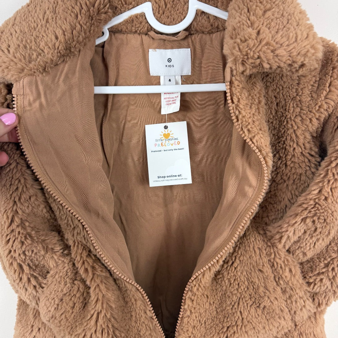 Target Fluffy Jacket - Size 4
