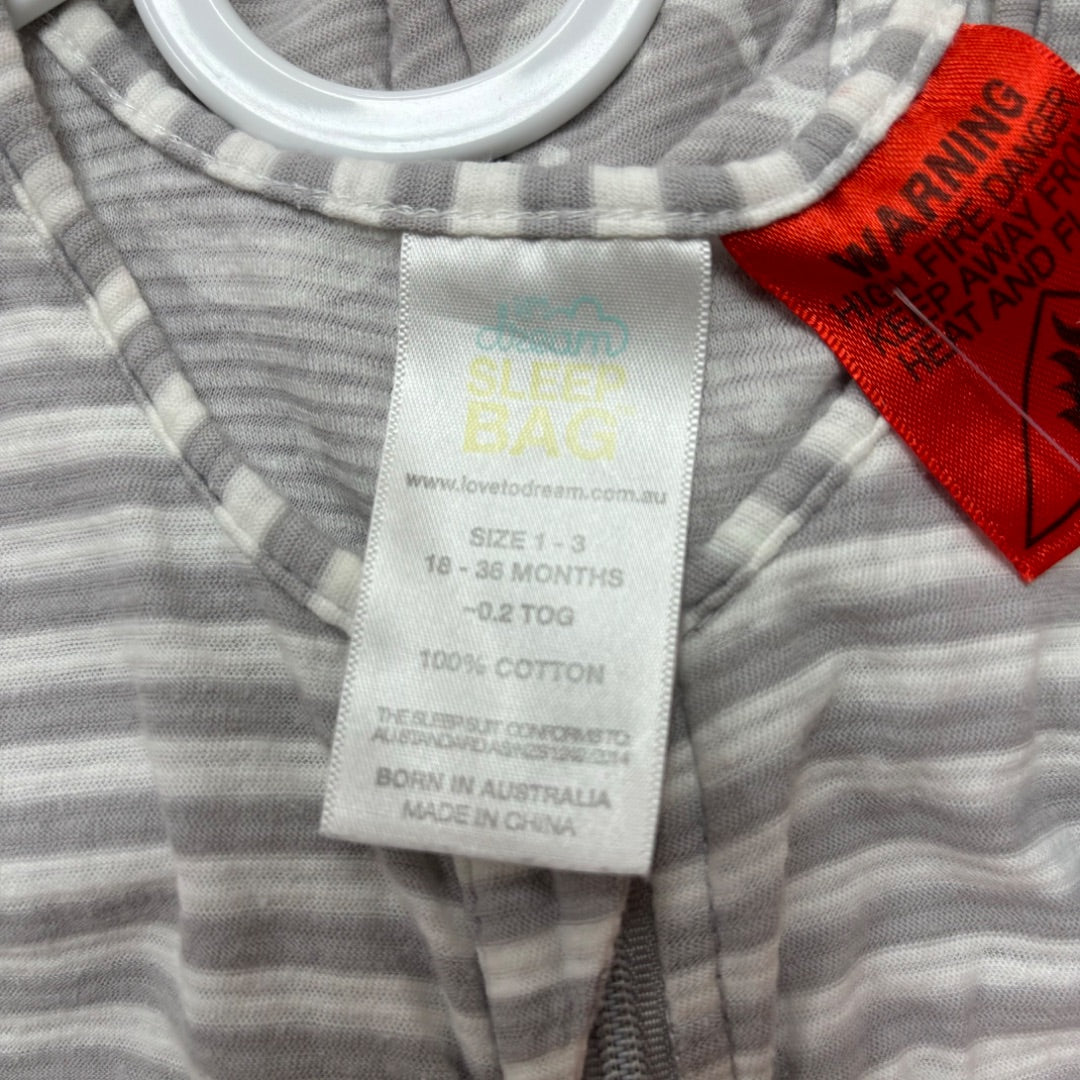 Love to Dream Sleeping Bag 0.2 Tog - Size 1-3