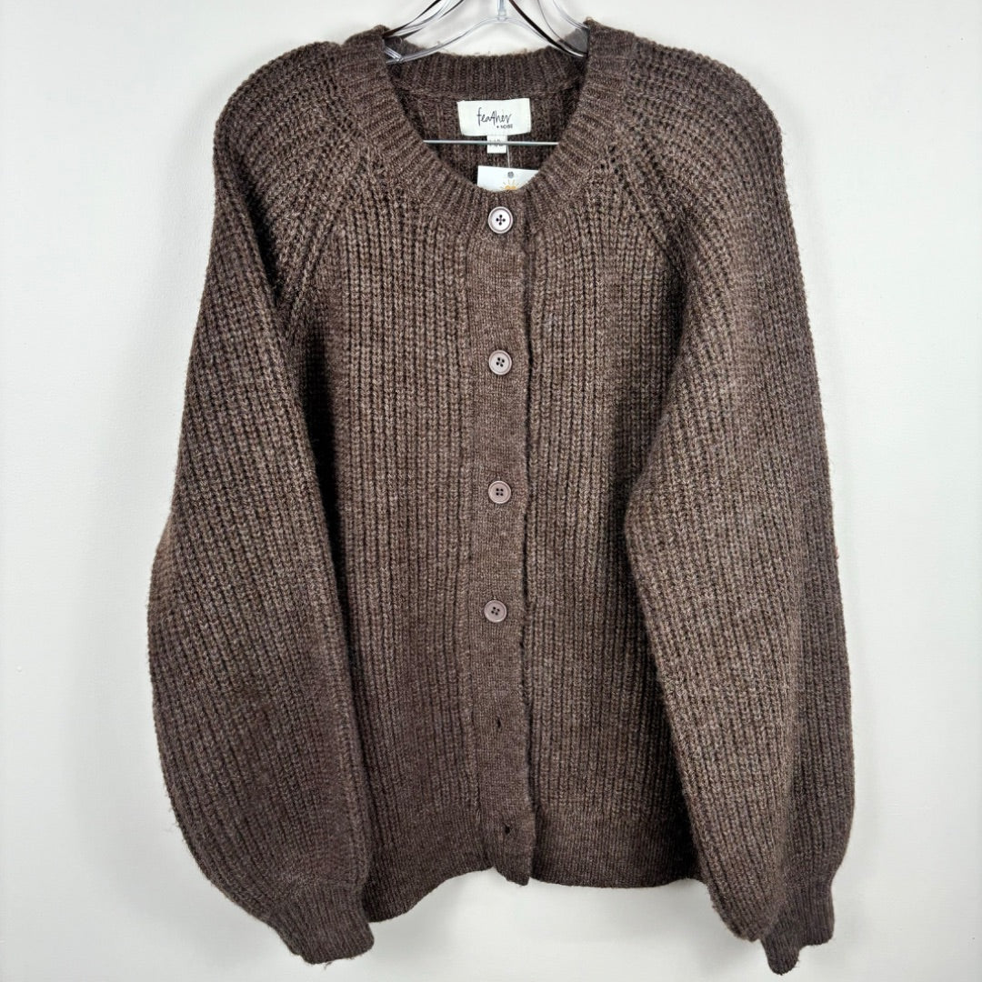 Feather + Noise Knit Cardigan - Size M/L