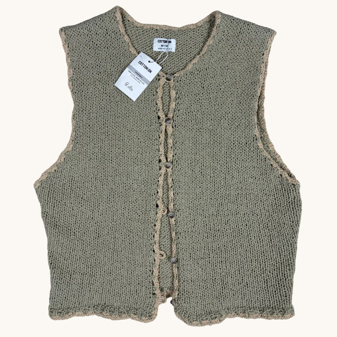 Cotton On Knit Vest BNWT - Size M