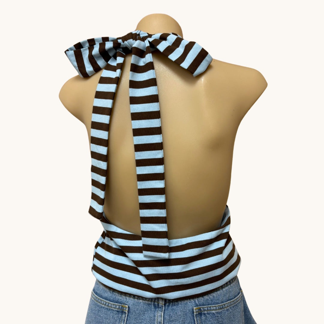 Bronze Snake Halter Top NEW - Size 14