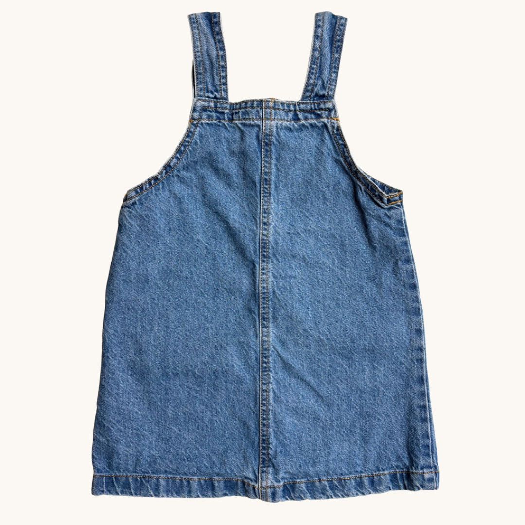 Jack & Milly Denim Pinafore - Size 4