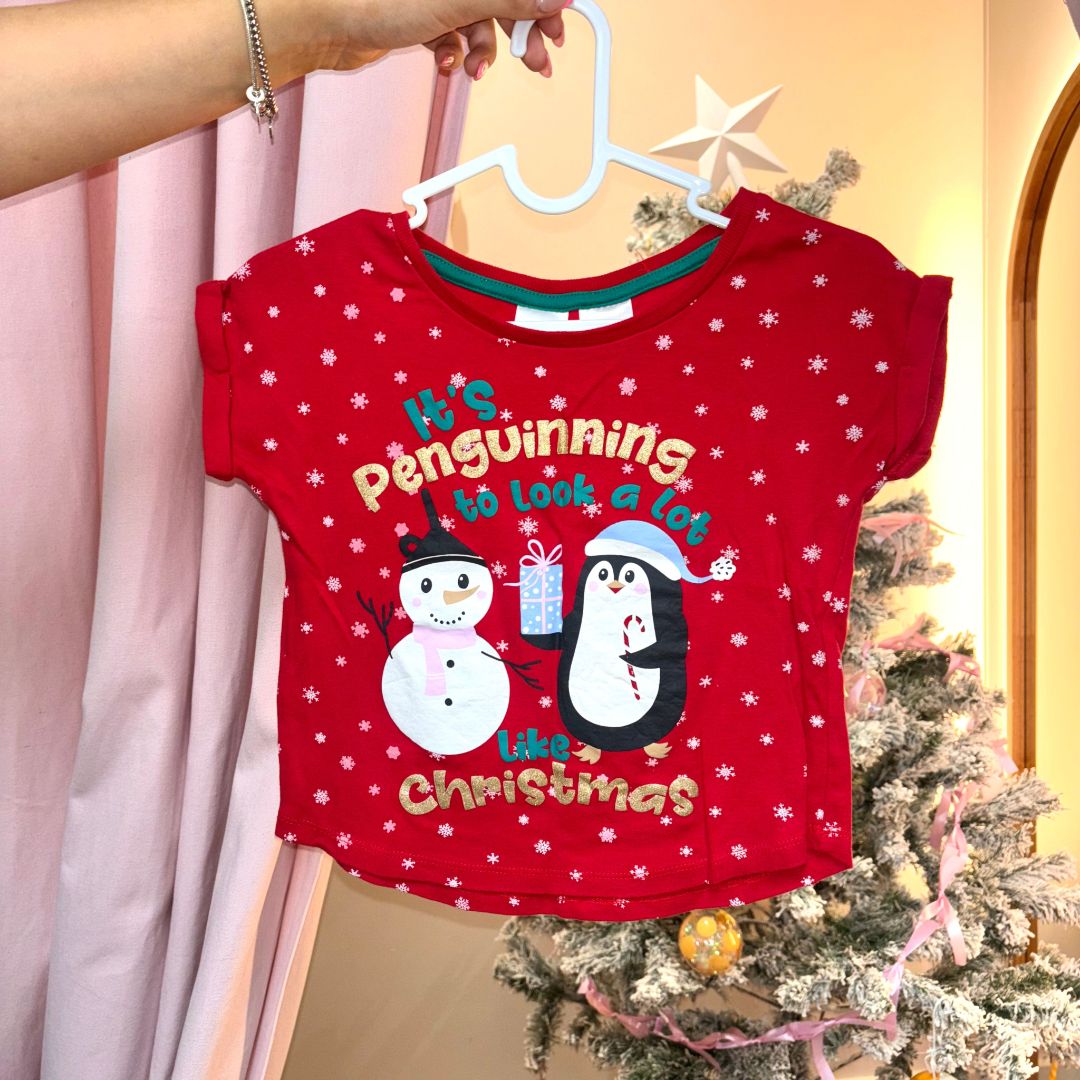 Mini Mango Xmas Tee - Size 6