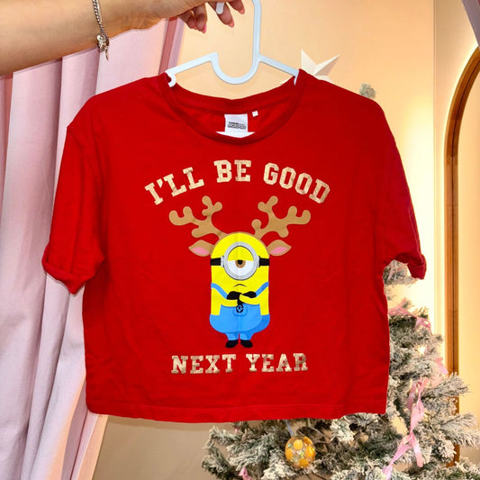 Minions Xmas Tee - Size 10