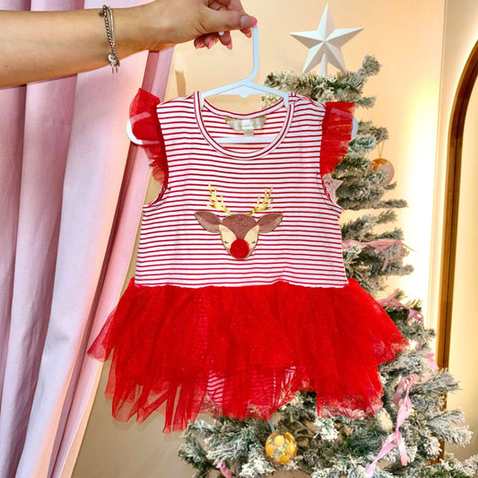 mini haha Xmas Romper - Size 2