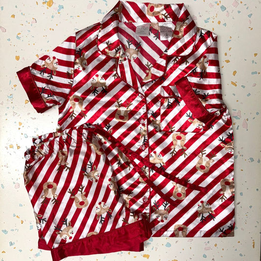 Mango Xmas PJ Set - Size 8