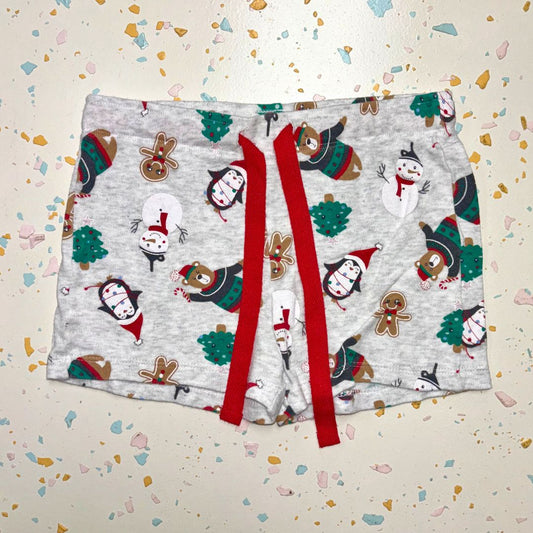 Mini Mango Xmas Shorts - Size 6
