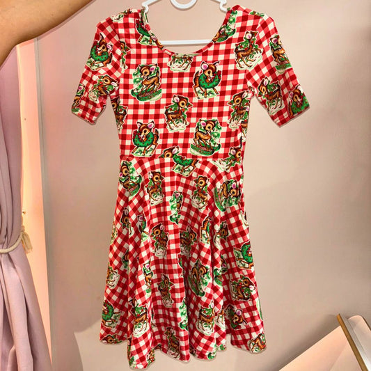 Rock Your Kid Xmas Dress - Size 8