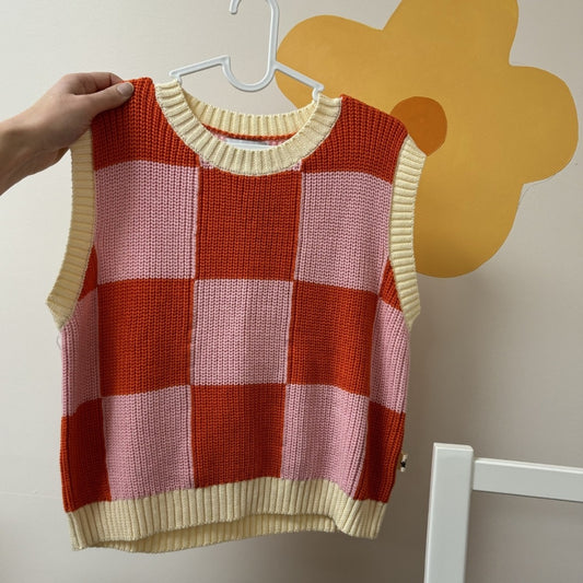 Sunday Siblings Knit Vest - Size 7-8