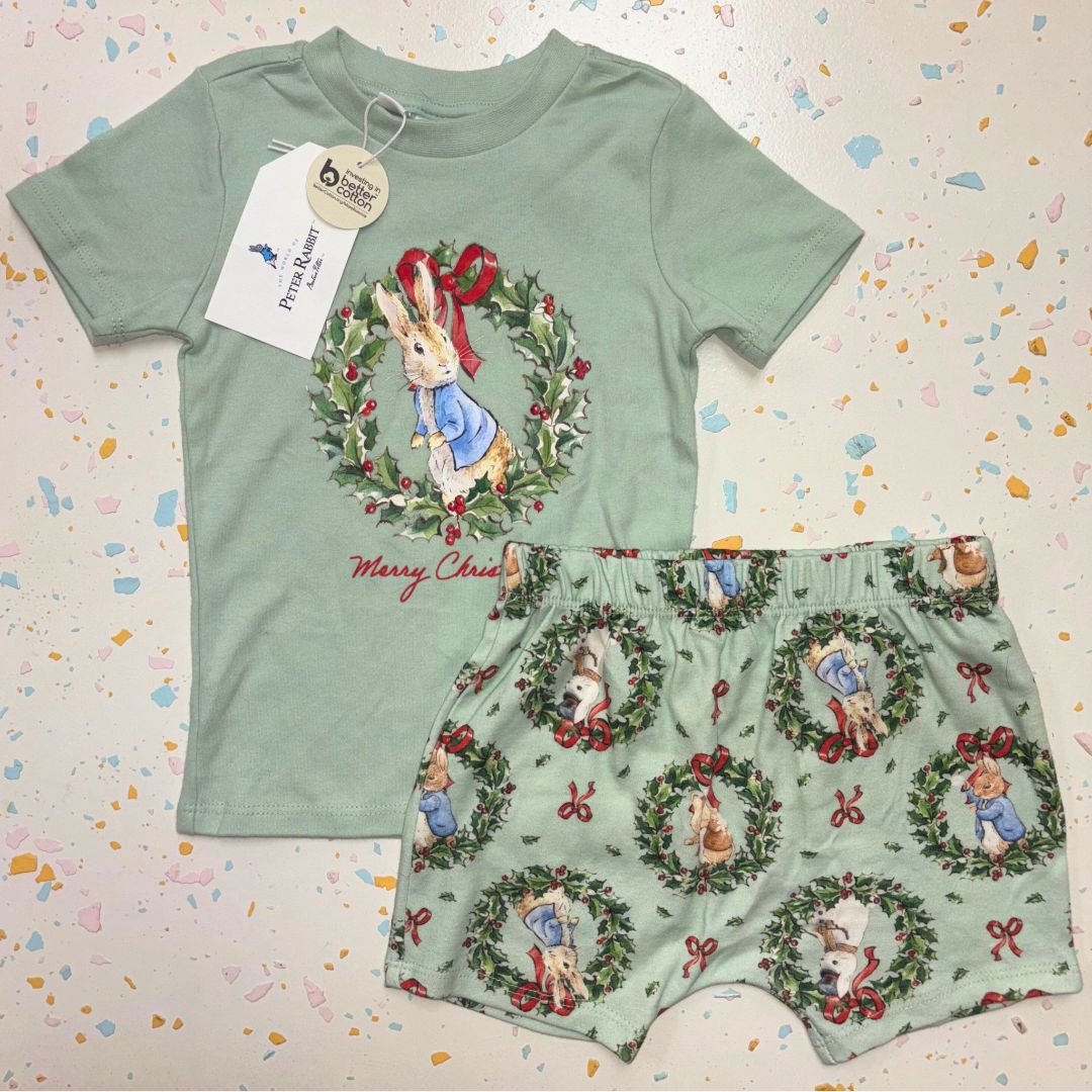 Peter Rabbit Xmas PJ Set BNWT - Size 2
