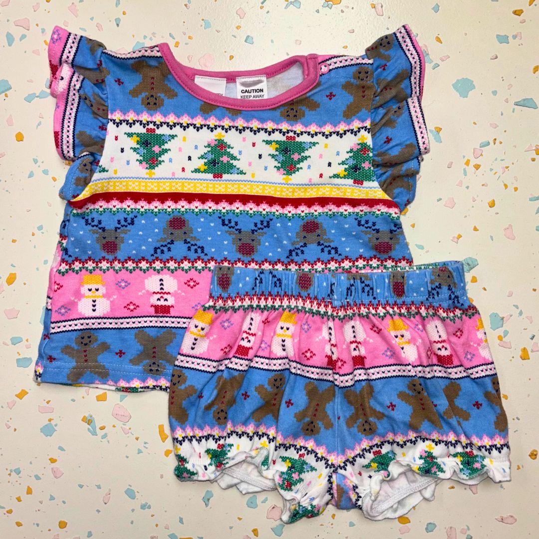 Baby Berry Xmas PJ Set - Size 0