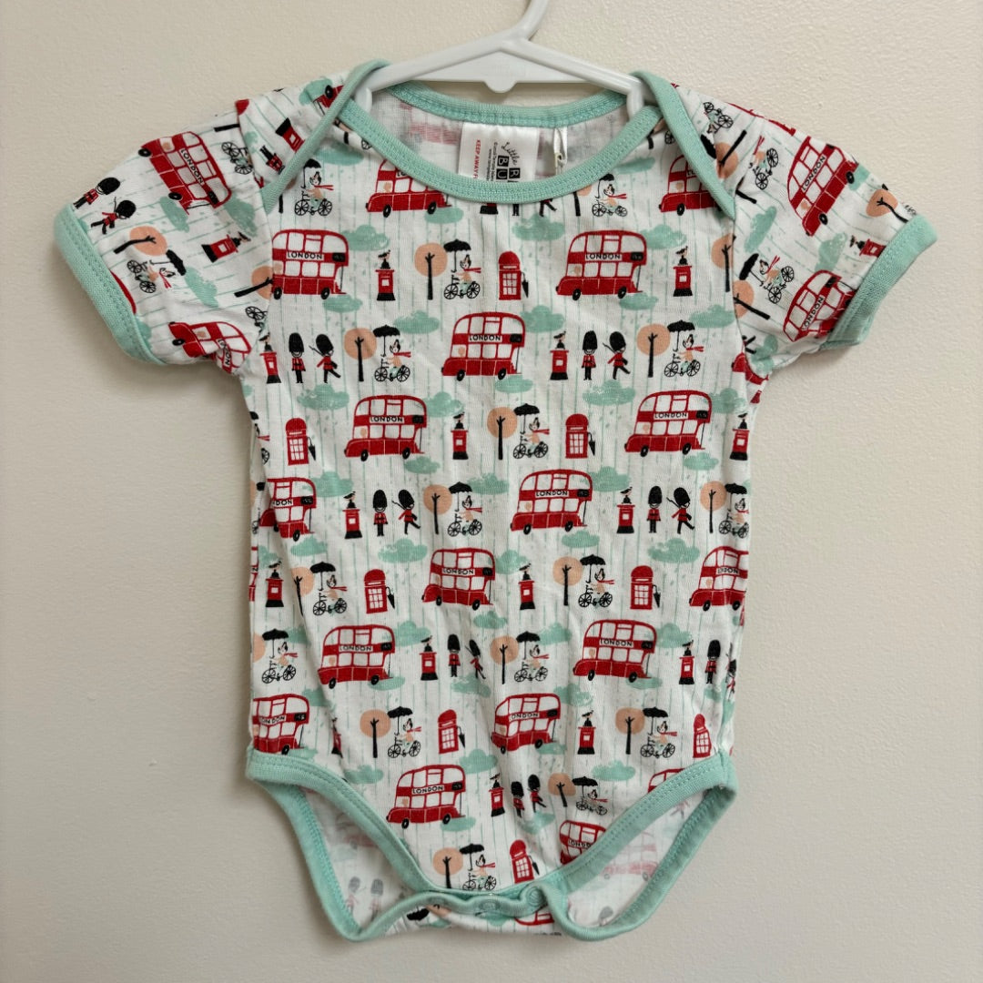 Little Red Bus Bodysuit - Size 0