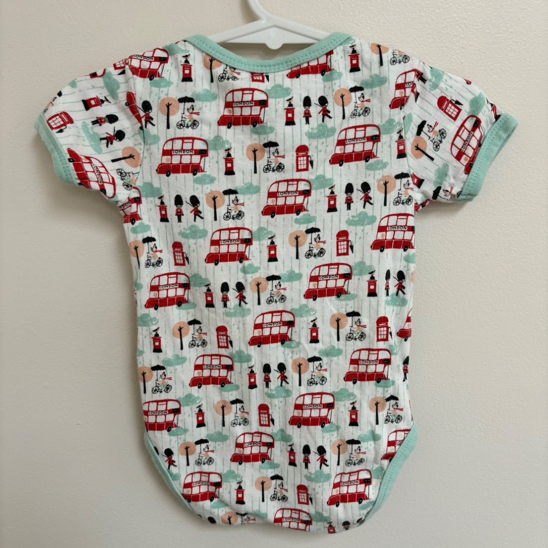Little Red Bus Bodysuit - Size 0