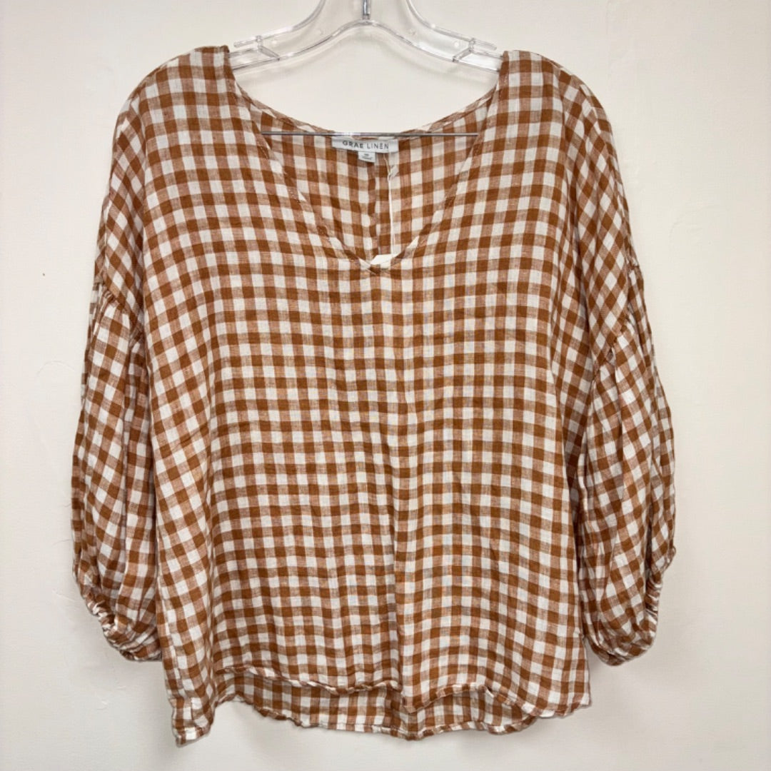 Grae Linen Top - Size 10