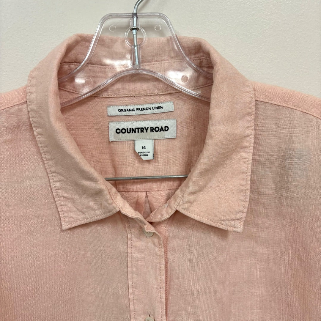 Country Road Linen Shirt - Size 14