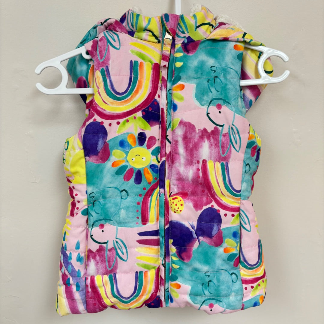 Milkshake Puffer Vest - Size 4