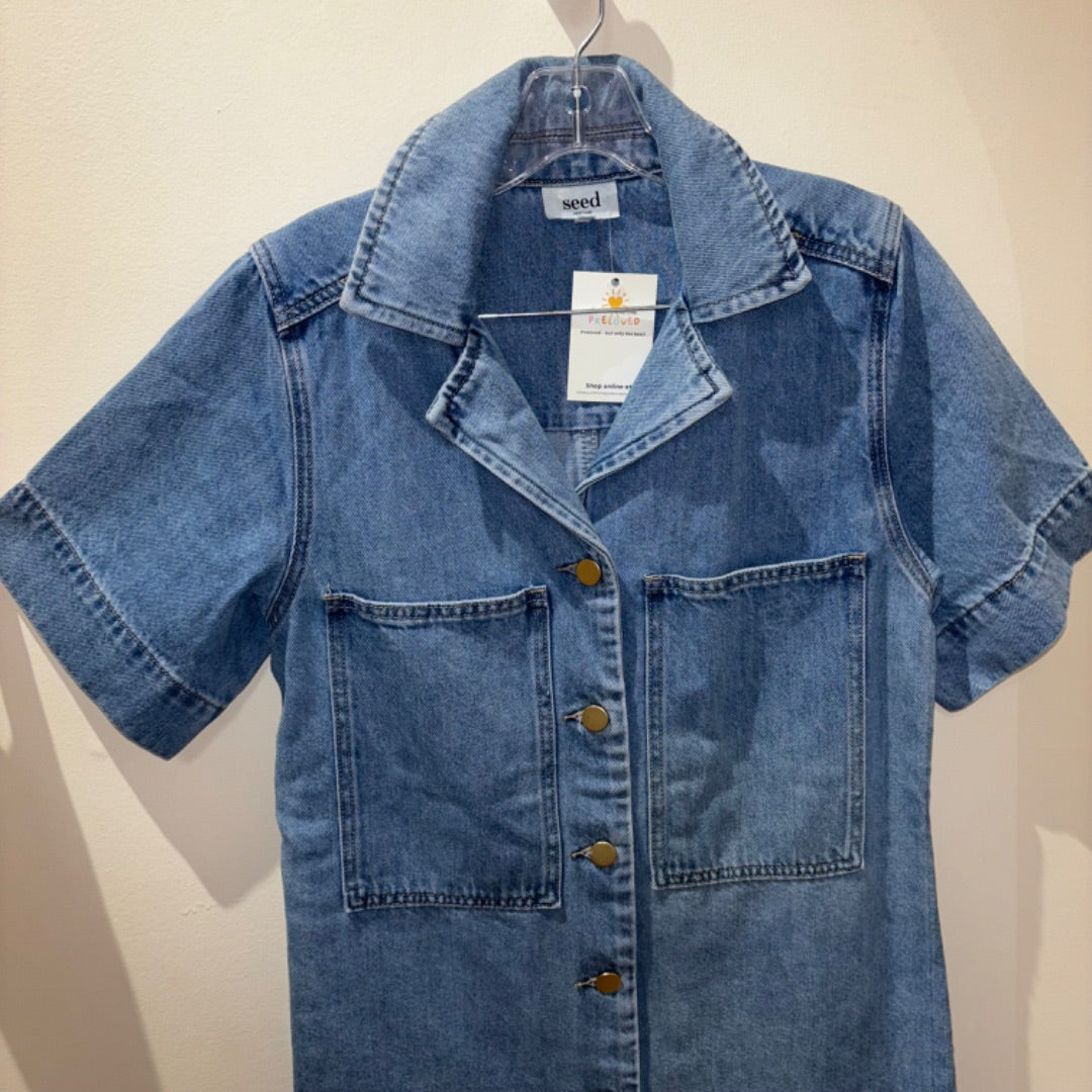 Seed Denim Dress - Size 6