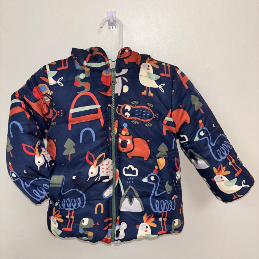 Jack & Milly Puffer Jacket - Size 2