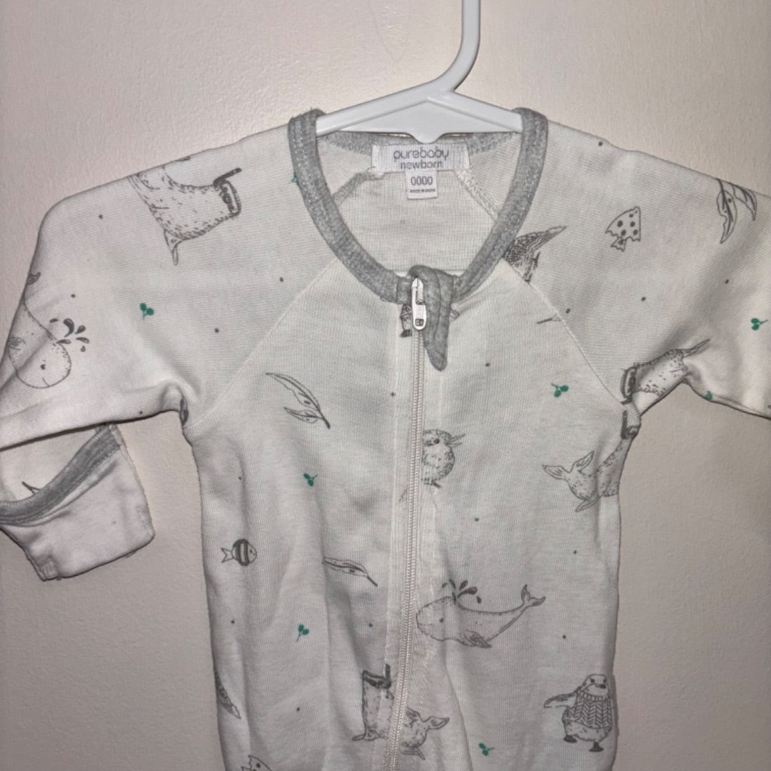 Purebaby Onesie - Size 0000