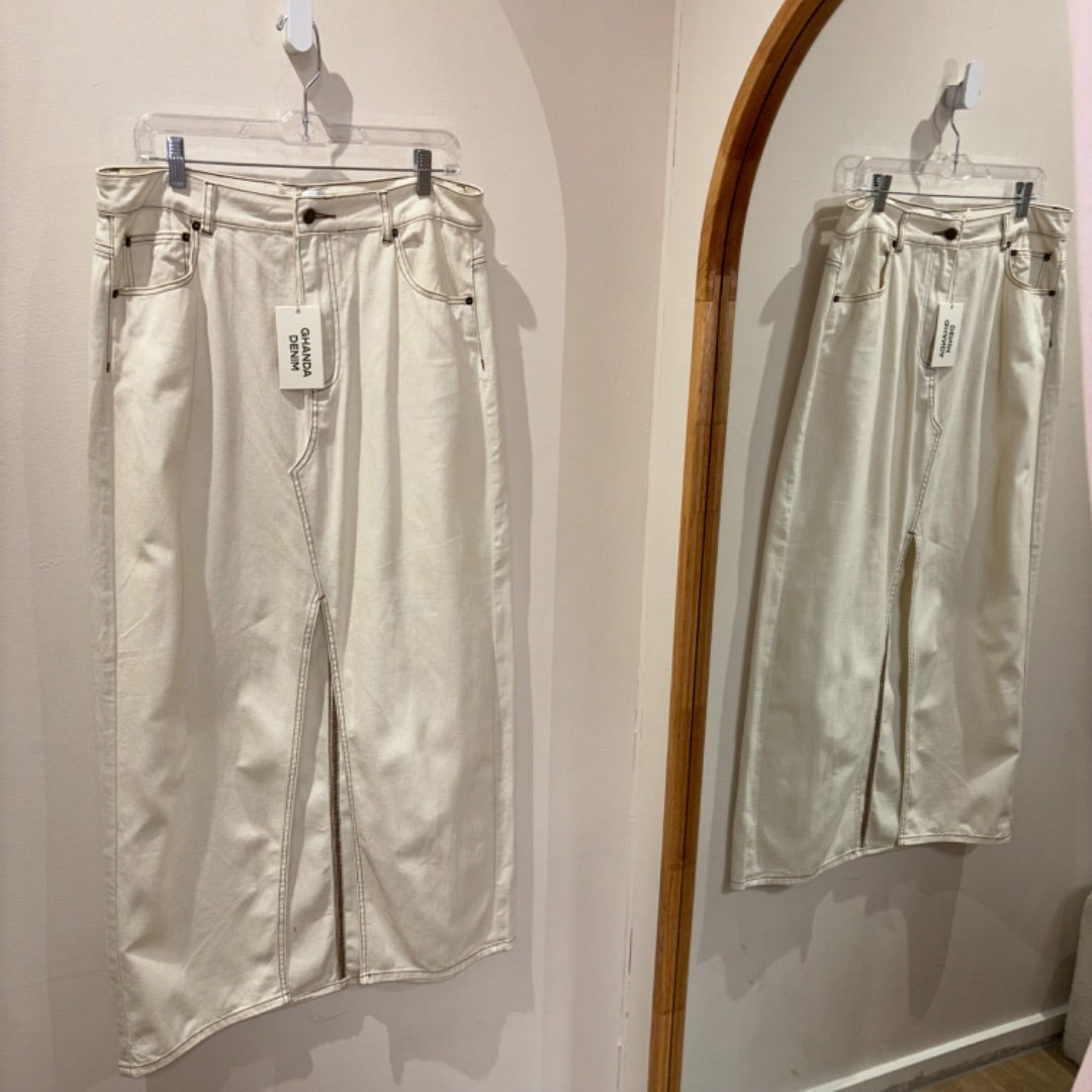 Ghanda Denim Skirt BNWT - Size 14