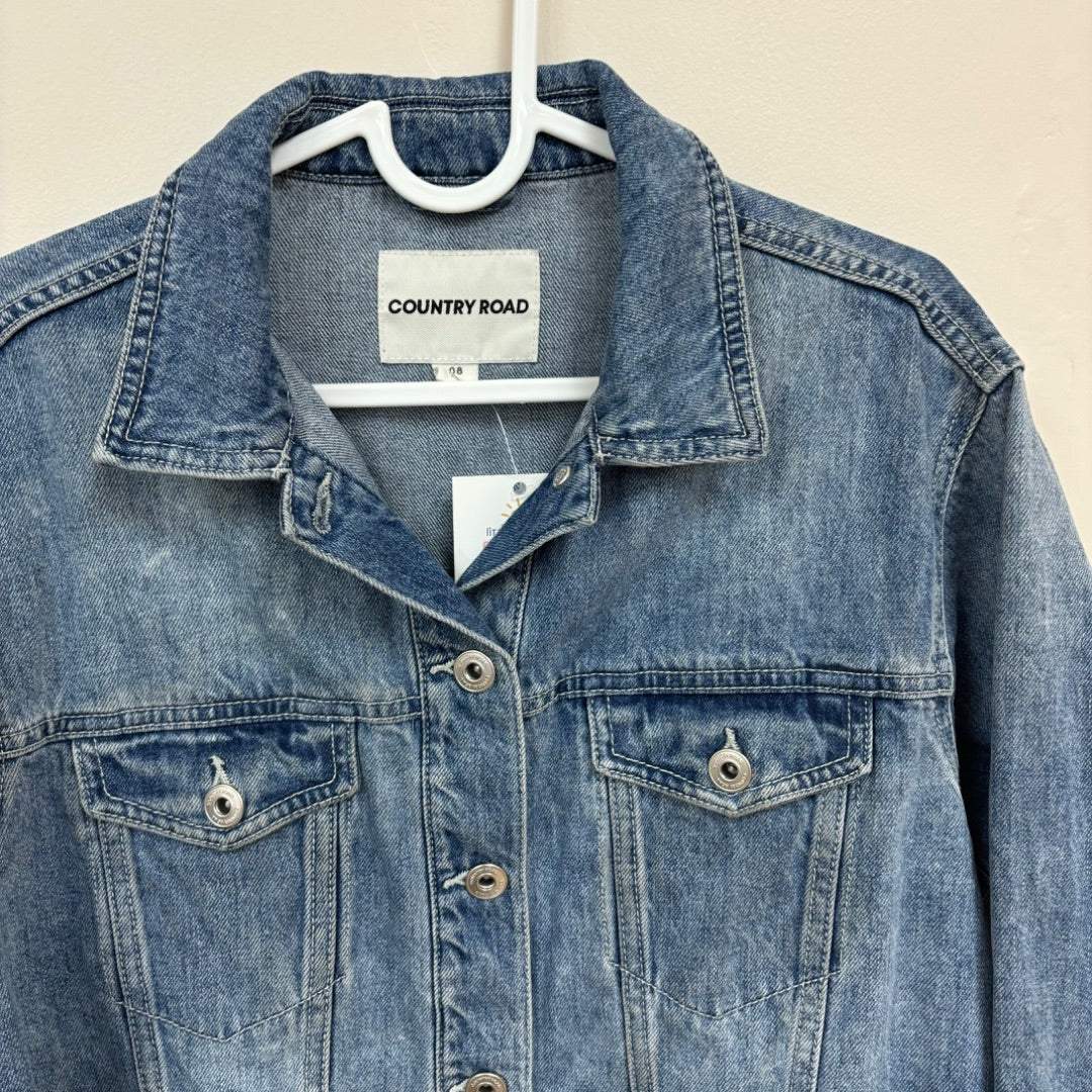 Country Road Denim Jacket - Size 8