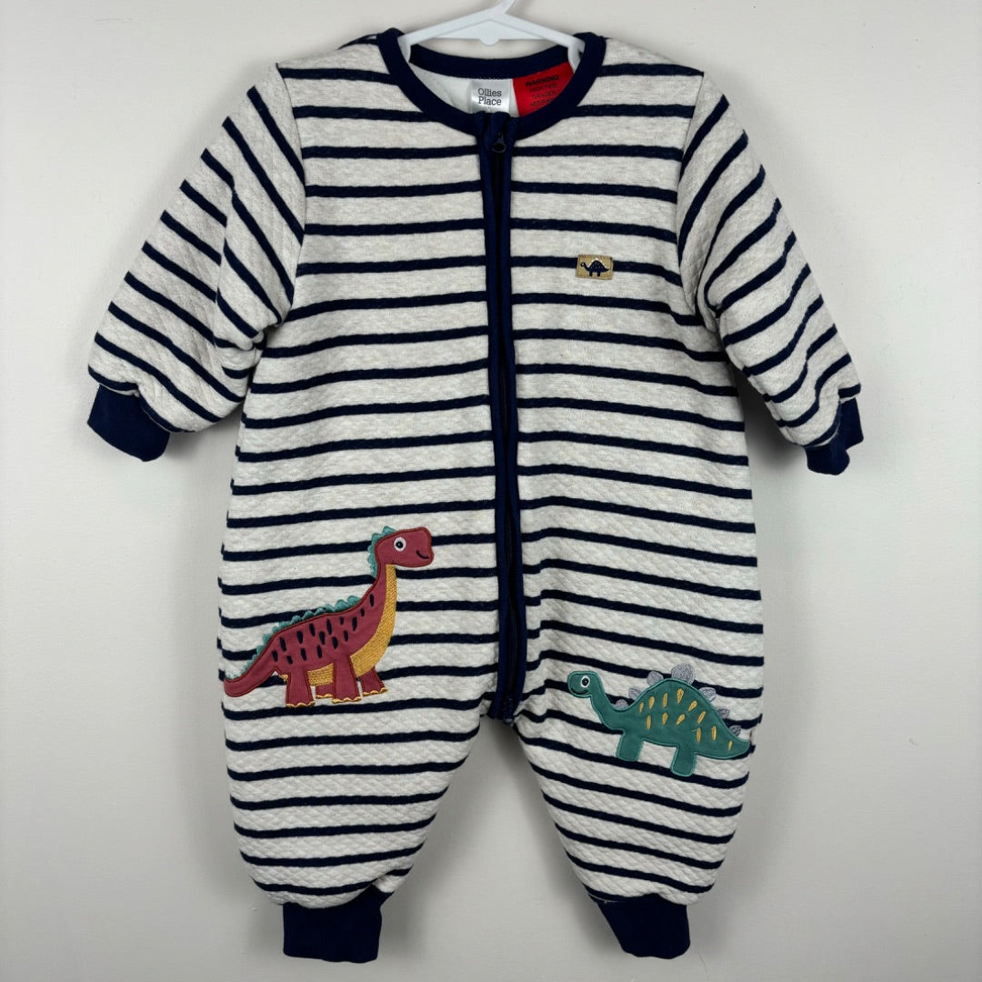 Ollies Place Padded Onesie - Size 6-18 mths