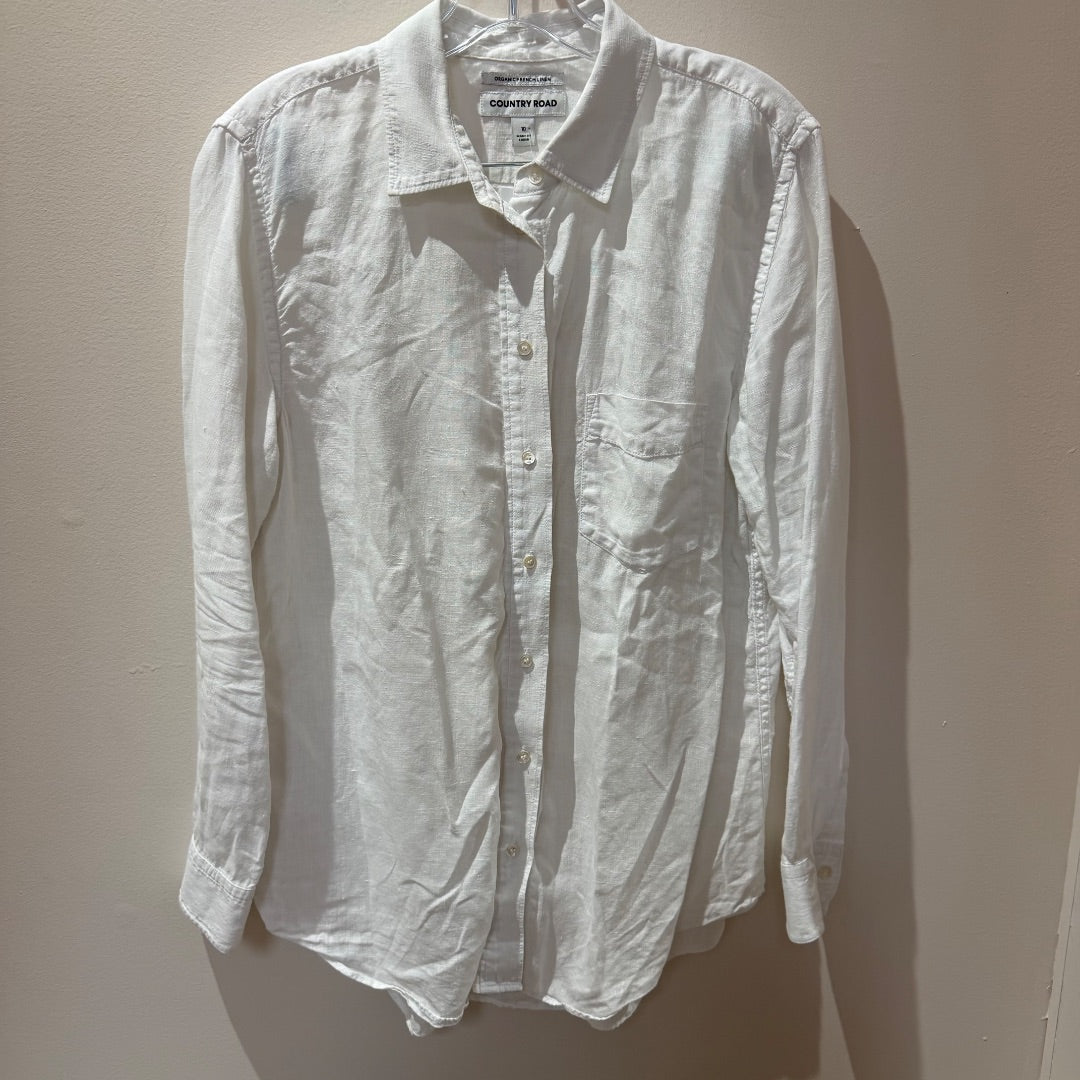 Country Road Linen Shirt - Size 10