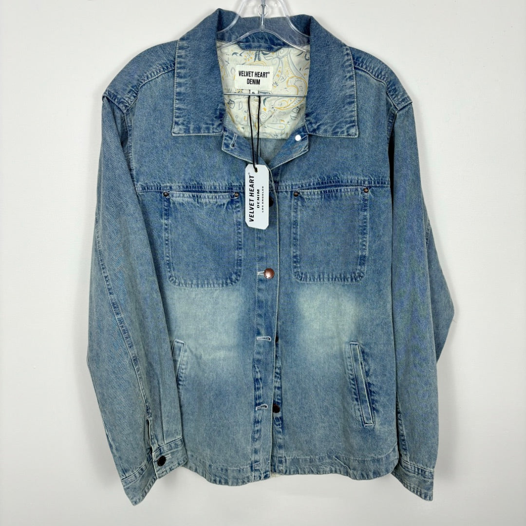 Velvet Heart Denim Jacket BNWT - Size XL