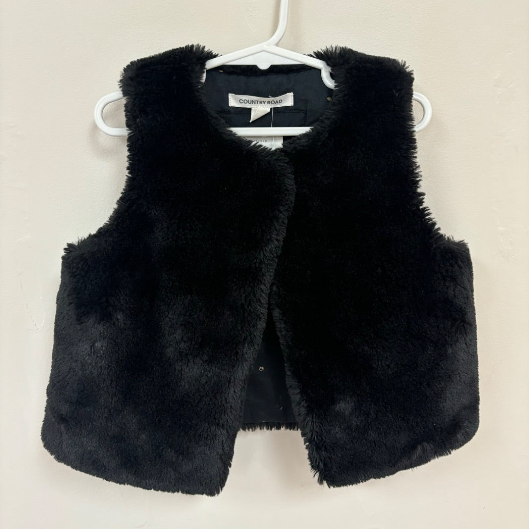 Country Road Fluffy Vest - Size 2-3