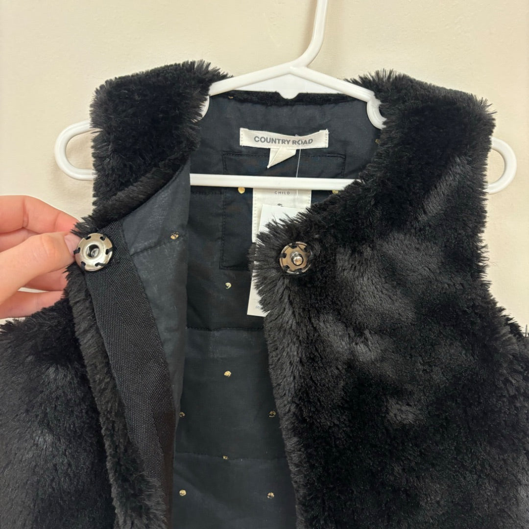 Country Road Fluffy Vest - Size 2-3