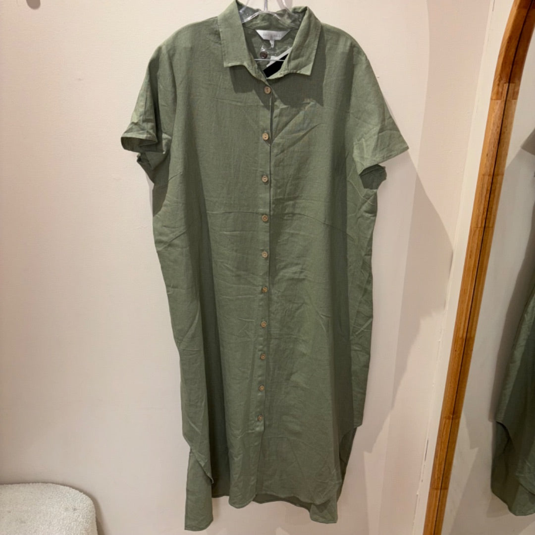 Grace Hill Linen Dress BNWT - Size 18