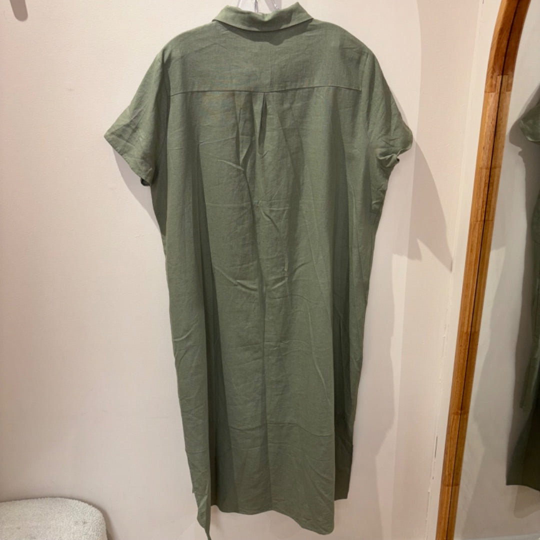 Grace Hill Linen Dress BNWT - Size 18