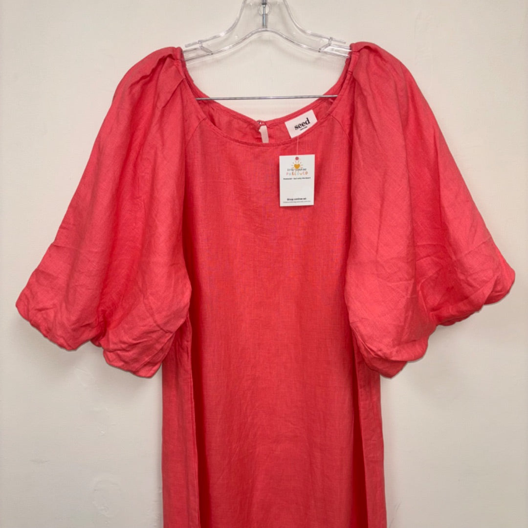 Seed Linen Dress - Size 14