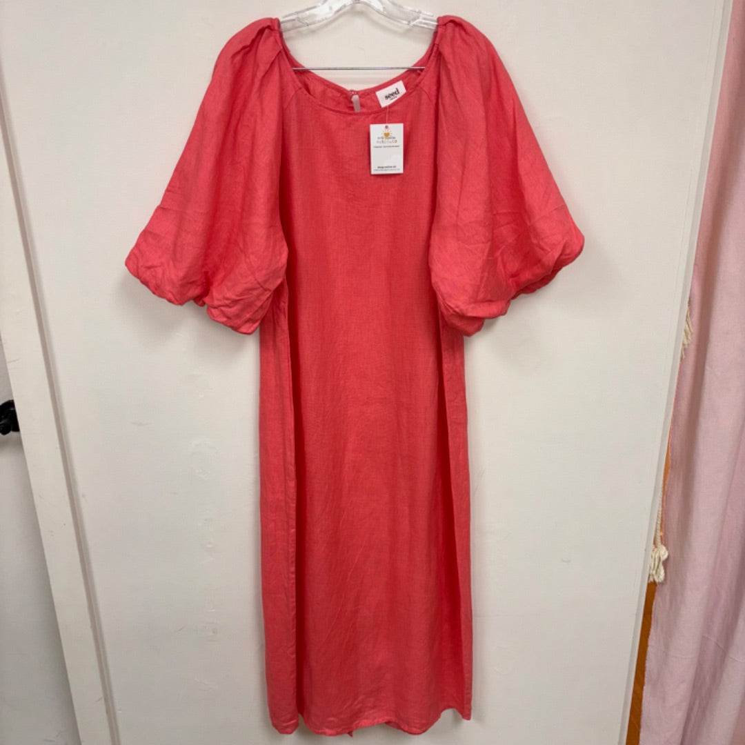 Seed Linen Dress - Size 14