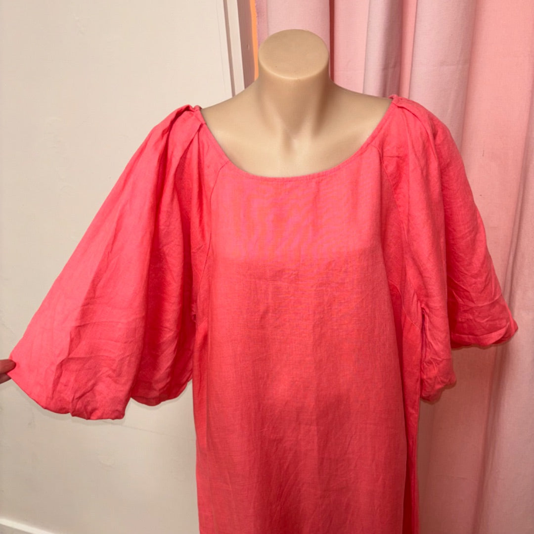 Seed Linen Dress - Size 14