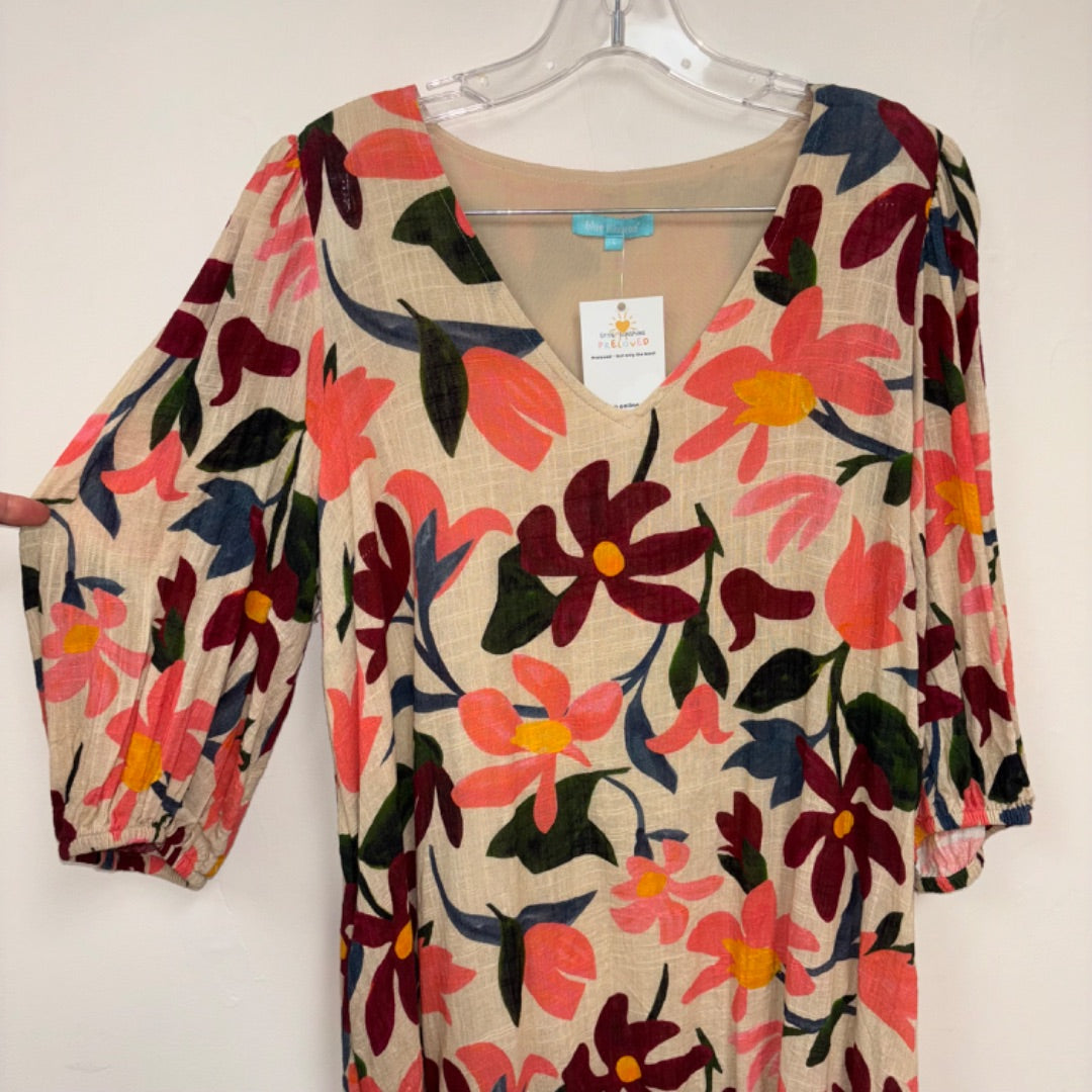Blue Illusion Dress - Size L