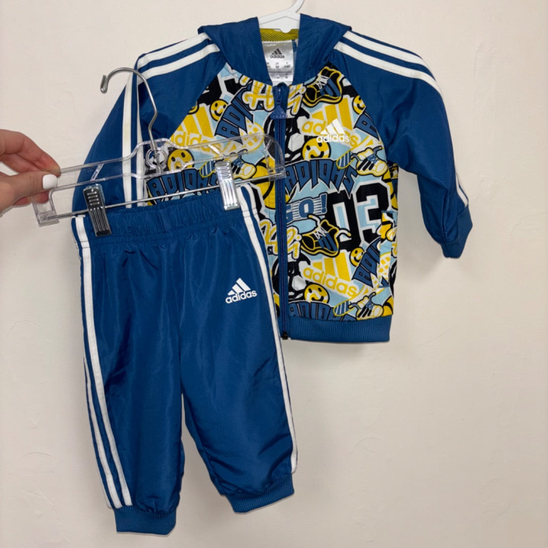 Adidas Tracksuit - Size 3-6m