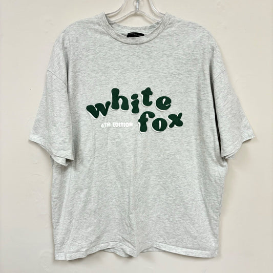 White Fox Oversized Tee - Size S/M