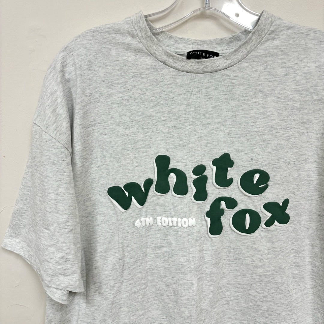 White Fox Oversized Tee - Size S/M