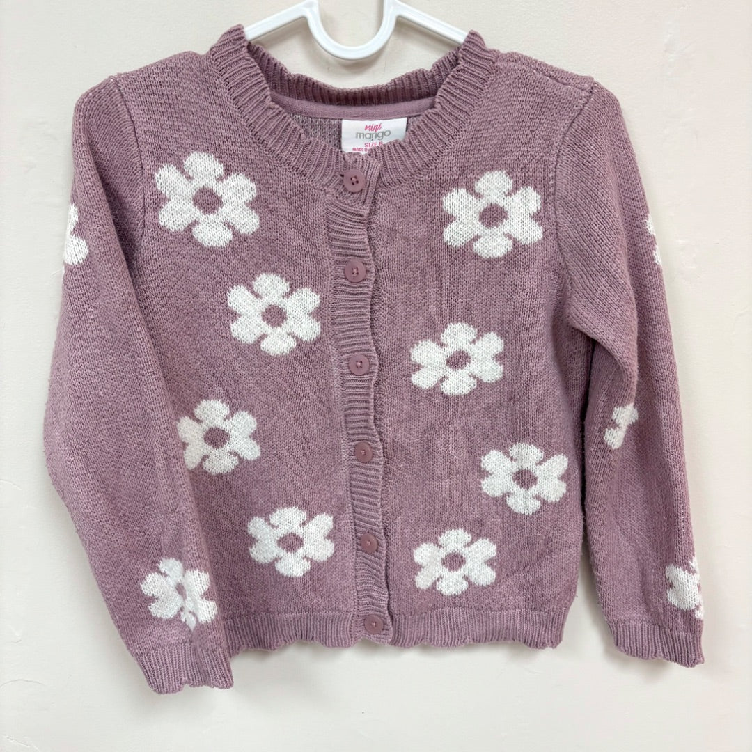 Mini Mango Knit Cardigan - Size 6