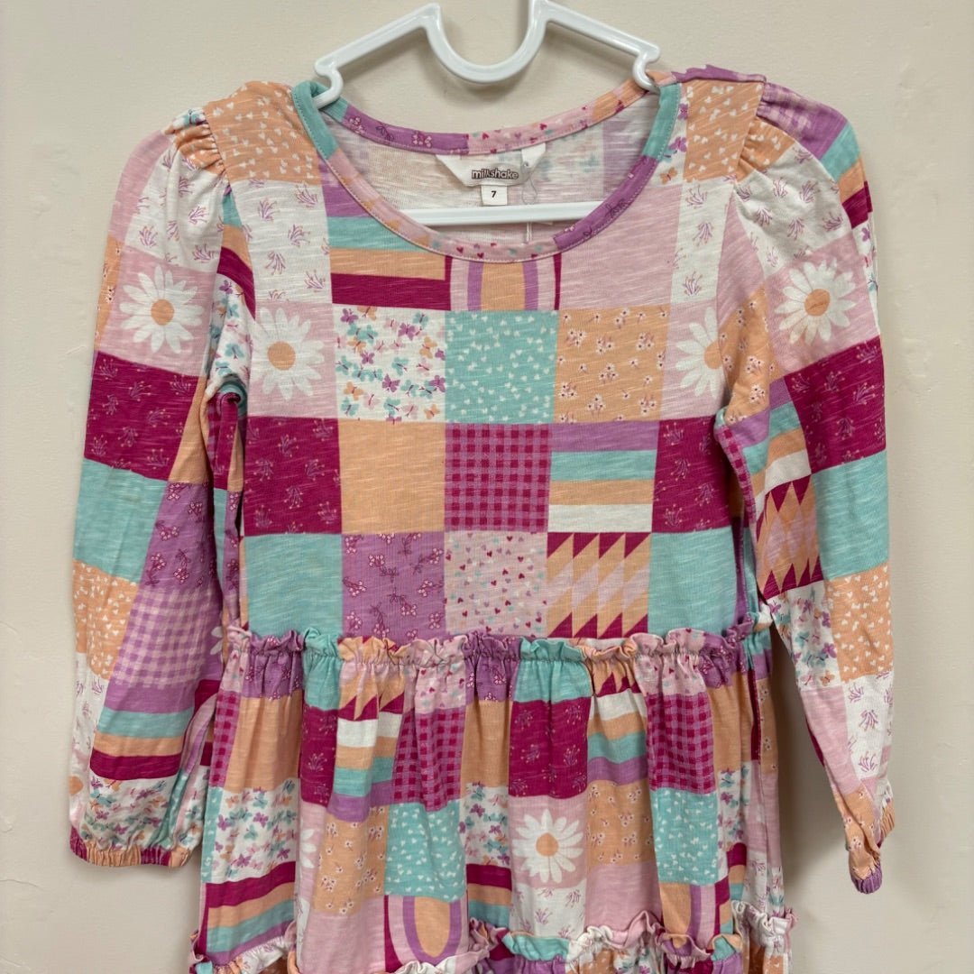 Milkshake Long Sleeve Dress - Size 7