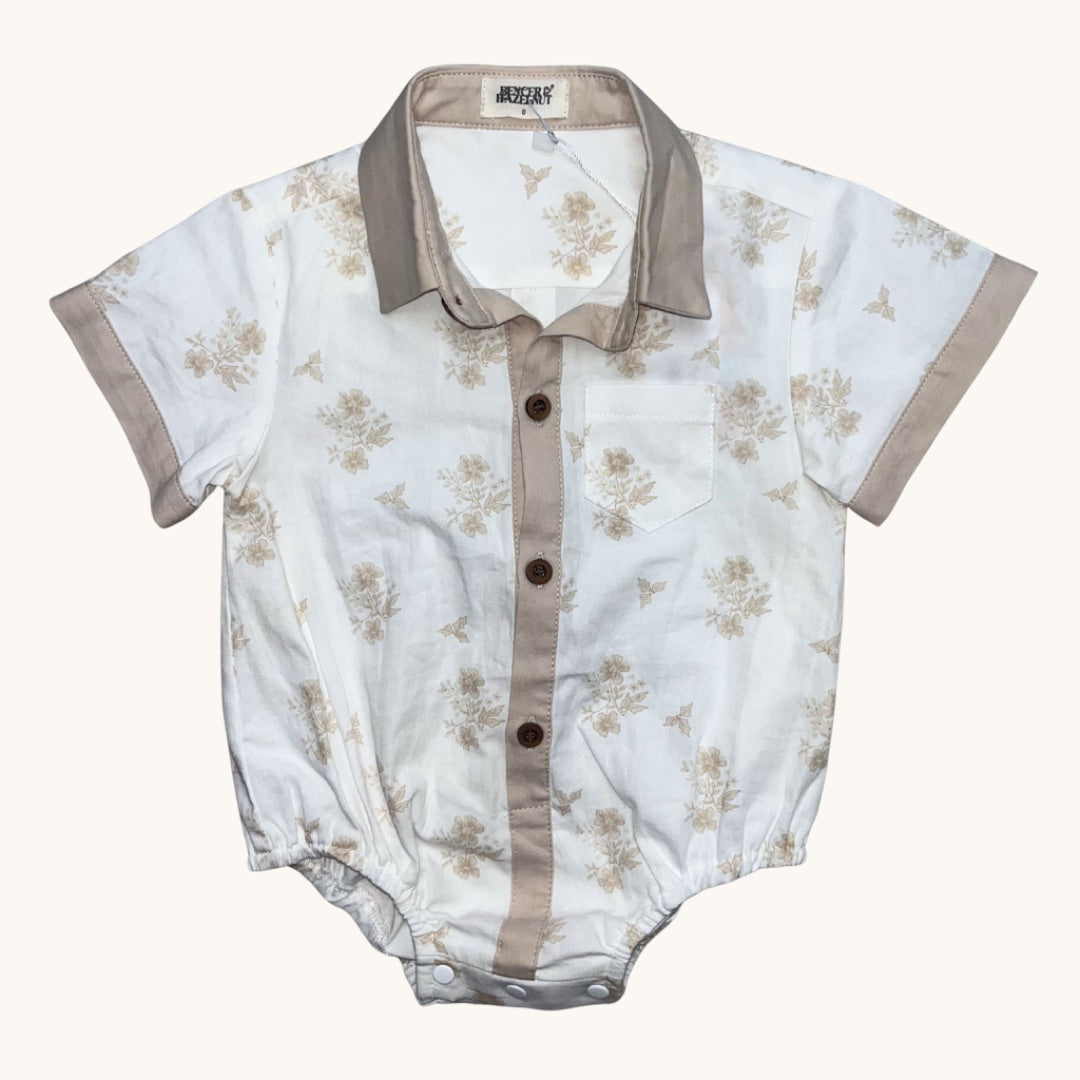 Bencer & Hazelnut Romper - Size 0