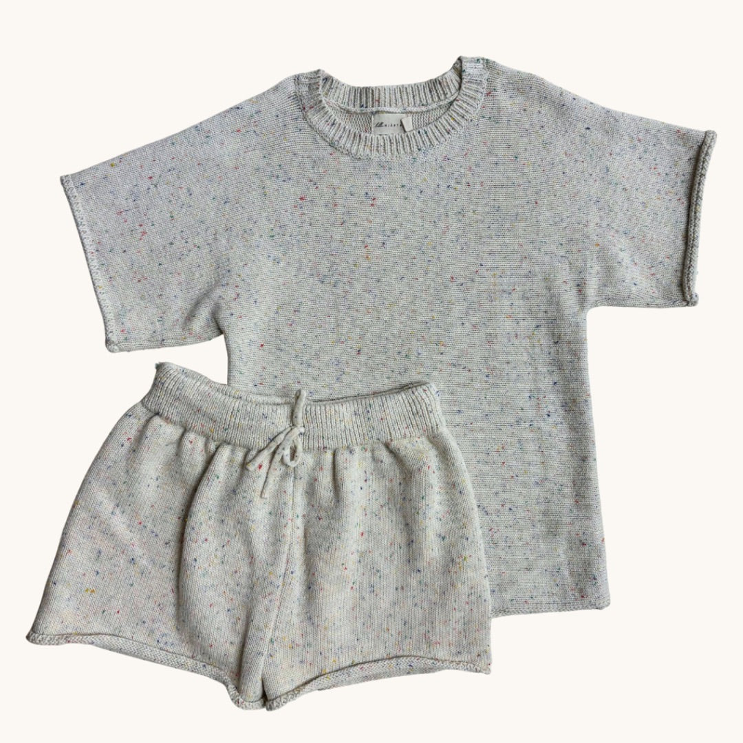 Lilla Hjartat Knit Set - Size 3-4
