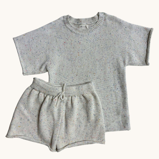 Lilla Hjartat Knit Set - Size 3-4