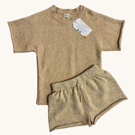 Lilla Hjartat Knit Set - Size 3-4